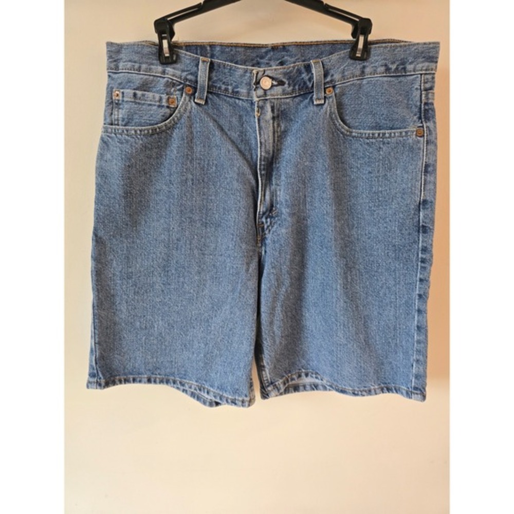 Levis 550‎ Relaxed Fit Mens Denim Shorts Blue Medium Wash W36 Vintage Style
